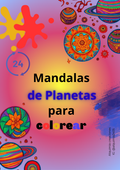Mandalas de Planetas para colorear (PDF Imprimible)