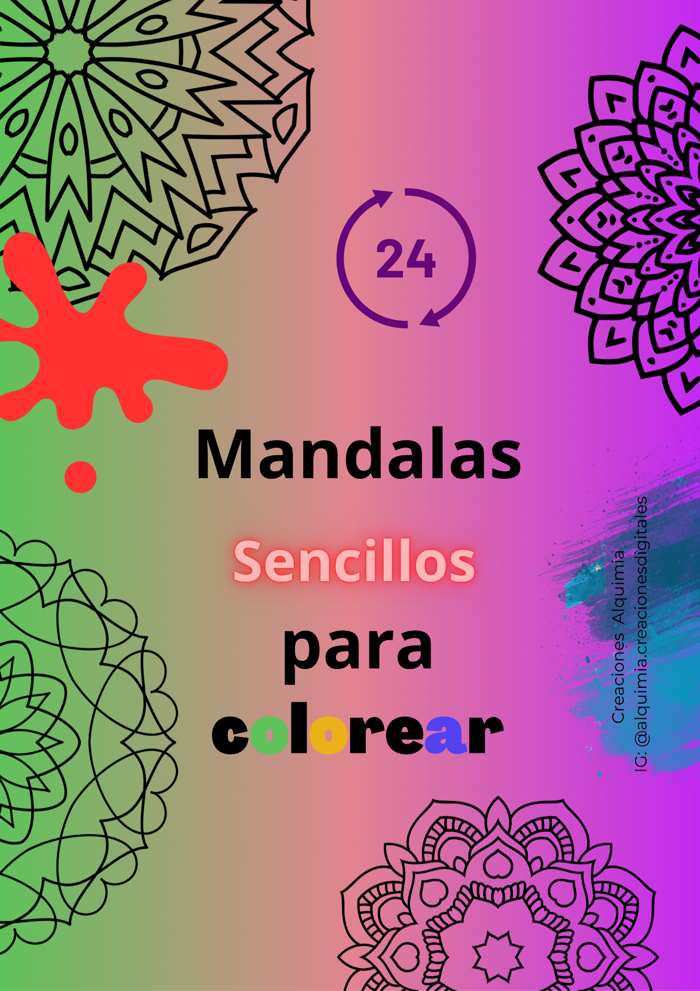 Mandalas Sencillos para colorear (PDF Imprimible)