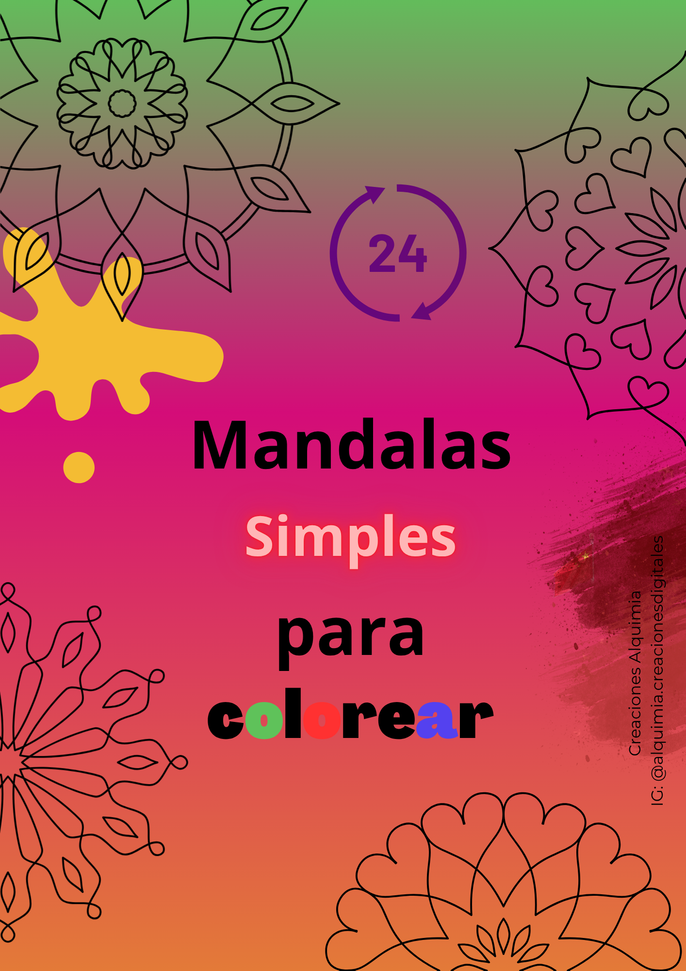 Mandalas Simples para Colorear (PDF Imprimible)
